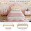 3ft Single Upholstered Bed Frame Pink+Beige (No Mattress) 6