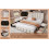 (Double, Beige) 4ft6 Double Upholstered Bed with 4 Storage Drawers 10