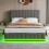 (King, Grey) Ottoman Double Bed 4