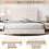 (4ft6 Double, Beige) Double Upholstered Velvet Bed 3