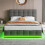 (Double, Grey) Ottoman Double Bed 3