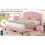 (Pink, 4ft6 Double) 3ft Single Upholstered Bed 10