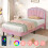 (Pink, 3ft Single) 3ft Single Upholstered Bed 1
