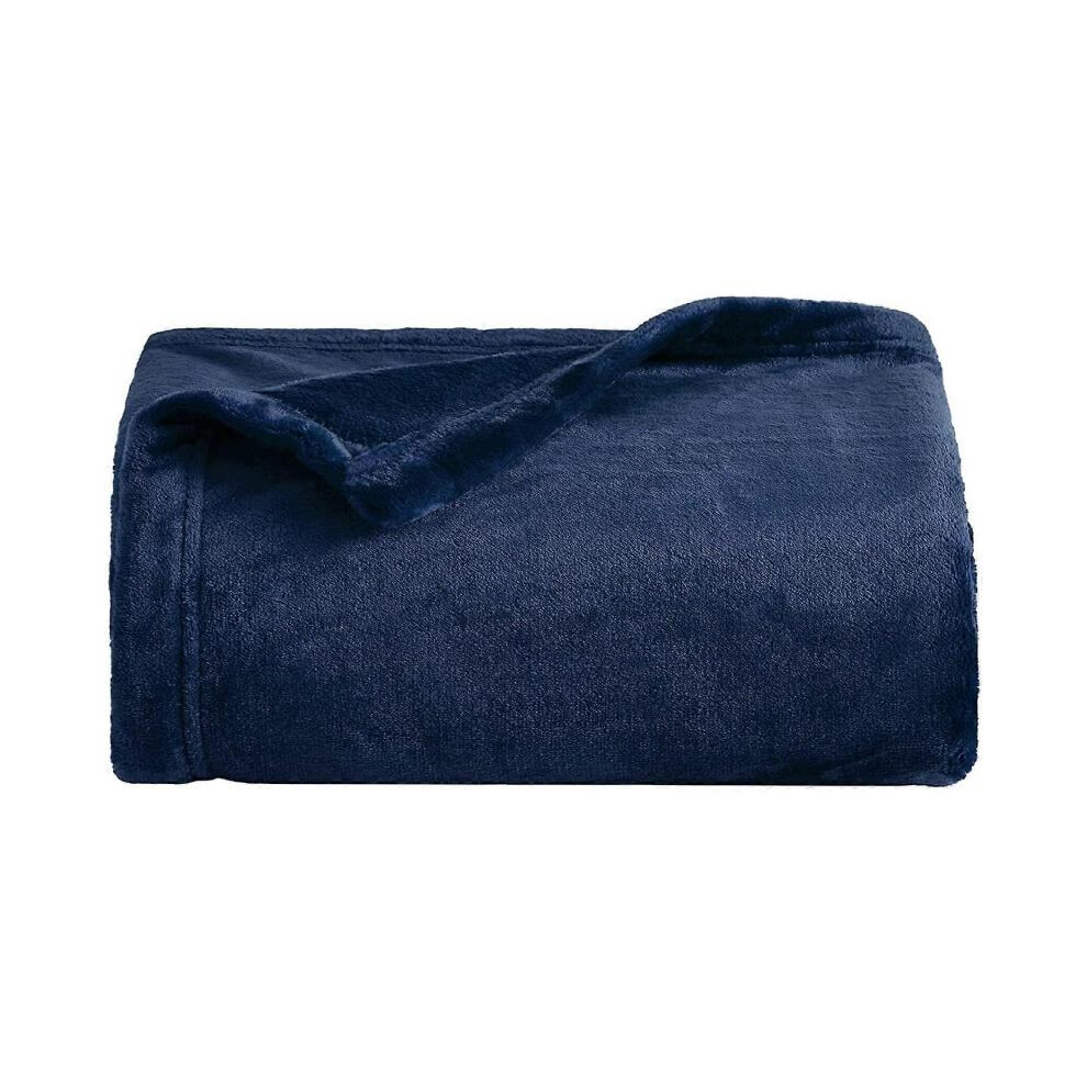 (47*78.7 Inch, Dark Blue) Soft Throw Blankets for Couch-image-OPC-PGXSKZJ-NEW