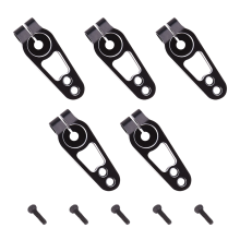 5PCS Aluminum Alloy 31mm 25T Steering Servo Arm Horn for Futaba D4 1/10 RC Drift Car Crawler Parts,Black
