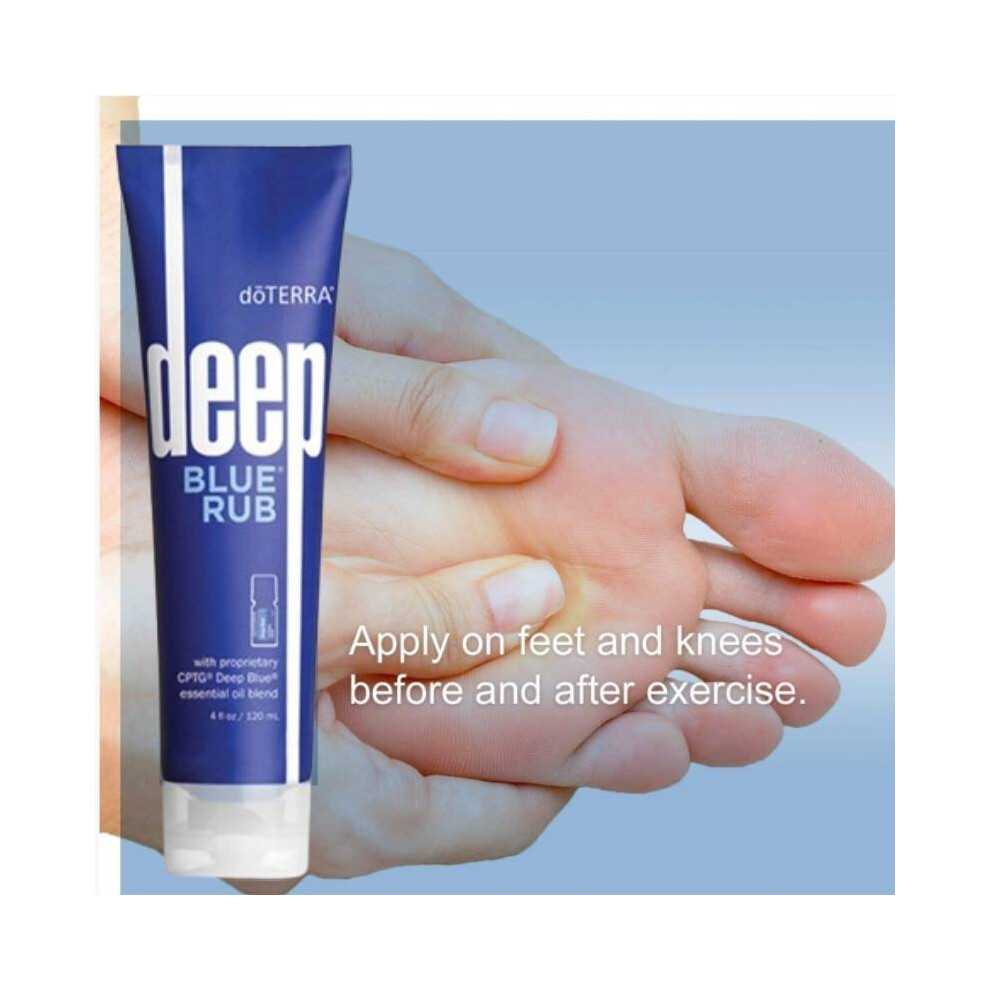 Doterra Deep Rub Sore Muscle Rub Soothing Massage 120Ml Essence Gel Blue/Cream