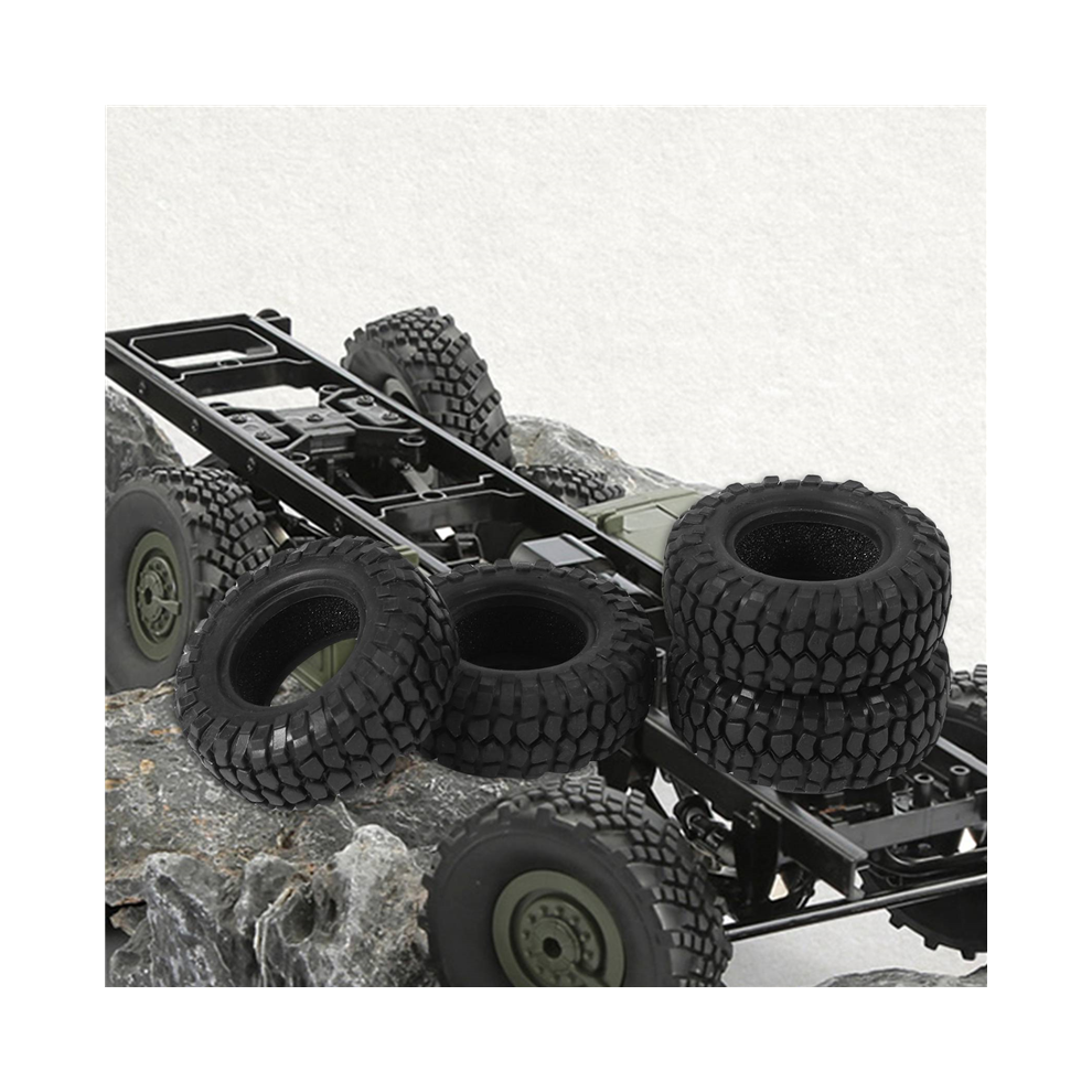 4Pcs 48Mm 1.0 Soft Tires Tyre For 1/24 Rc Crawler Car Axial Scx24 90081 Axi00002 Upgrade Parts 4851815532226
