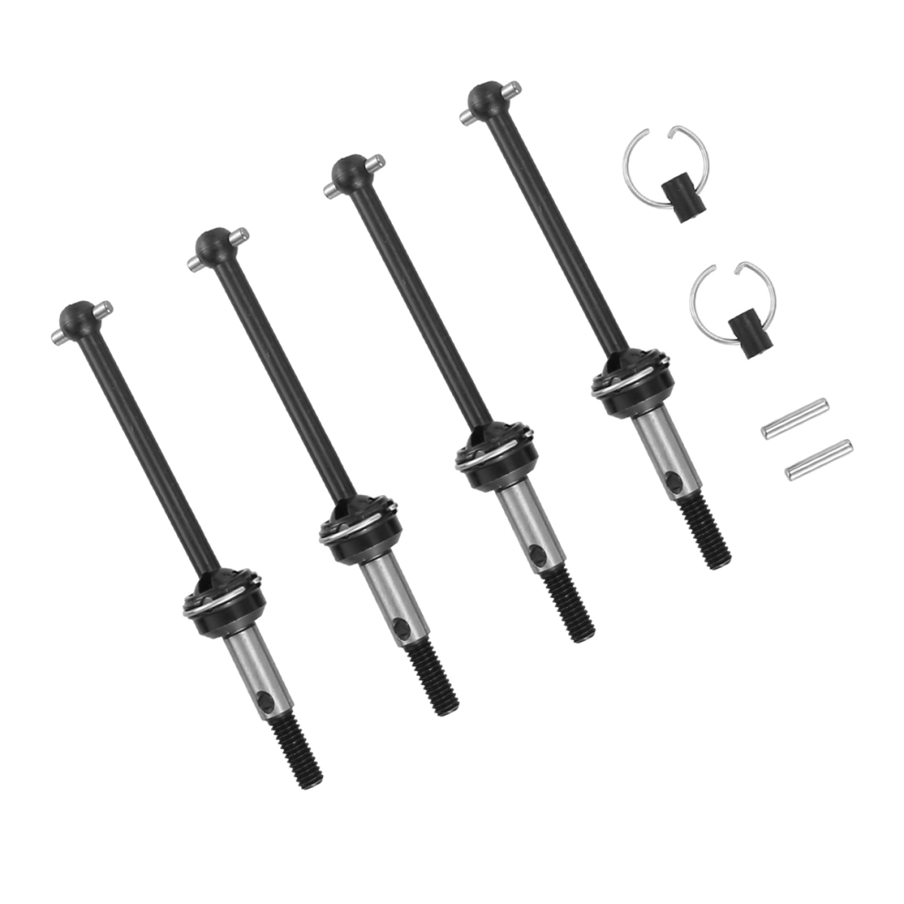 4Pcs Front And Rear Drive Shaft Cvd 54515 54516 42Mm 39Mm For Xv-01 Tc-01 Xv01 Tc01 1/10 Rc Car Upgrades Parts Black 4851815534510
