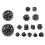 15Pieces Complete Polyhedral DND Dice Set D3-D100 Spherical Set,100 Sides for Role Playing Table Games 8