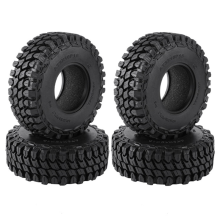 4PCS 110mm 1.9 Rubber Tire Wheel Tyres for 1/10 RC Crawler Car TRX4 D90 Axial SCX10 II III Redcat MST