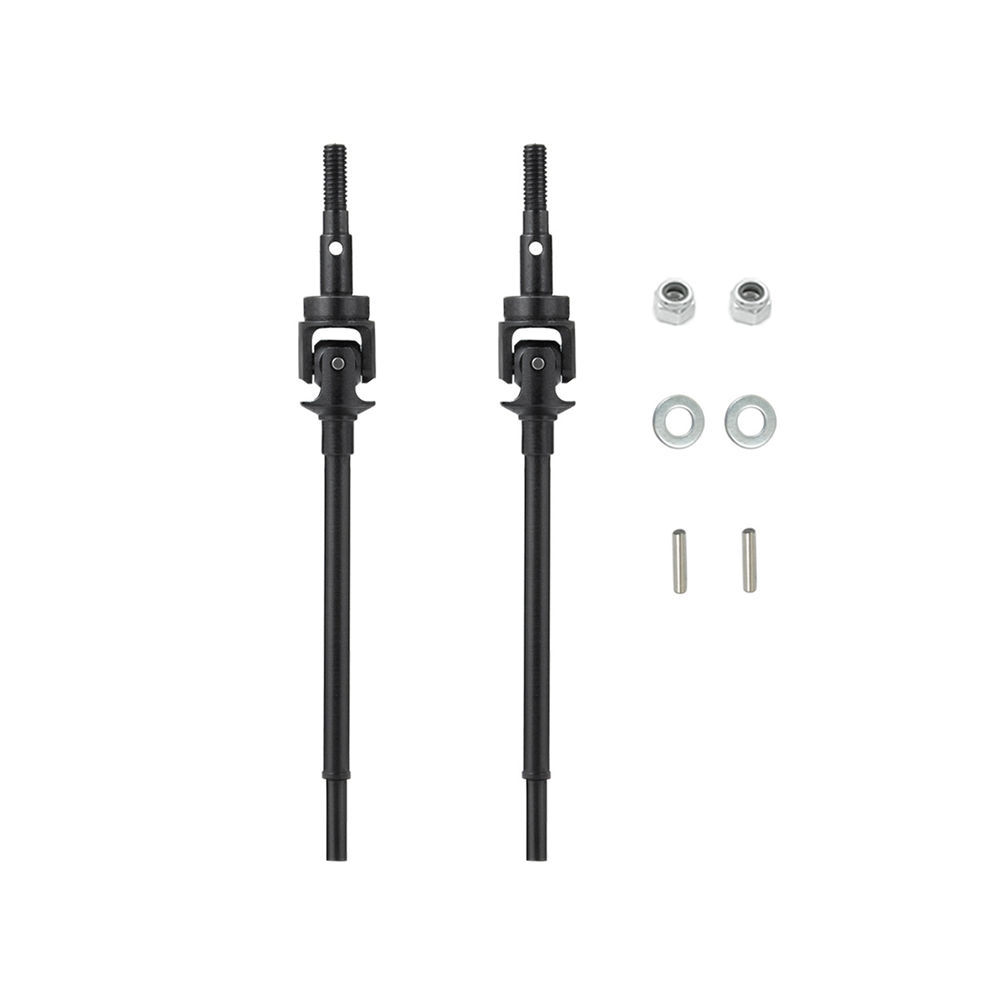 2Pcs Steel Metal Front Axle Drive Shaft Cvd For Axial Scx10 Ii 90046 1/10 Rc Crawler Car Ar44 Upgrade Parts 4851815552439