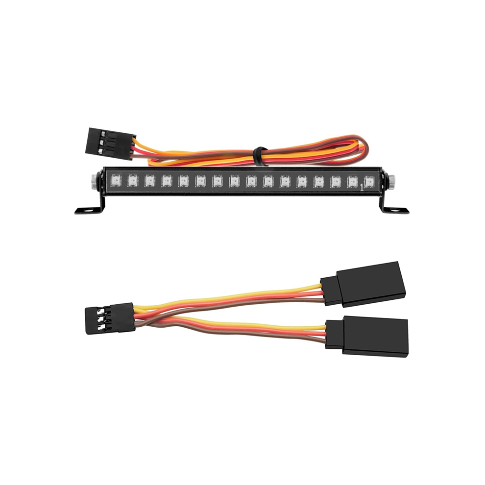 Metal 16 Led 8 Modes Roof Bar Lamp For Trx4m Trx4-M 1/18 Rc Crawler Car Upgrade Parts Light 4851815555607