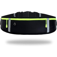 Running Belt Waist Pack with 3 Pockets - Adjustable & Reflective