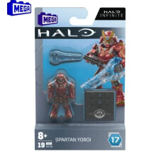 Figurine articulée originale Mega Halos Construx Infinites Heroes Série 17 Spartan Yoroi Kovan Agryna