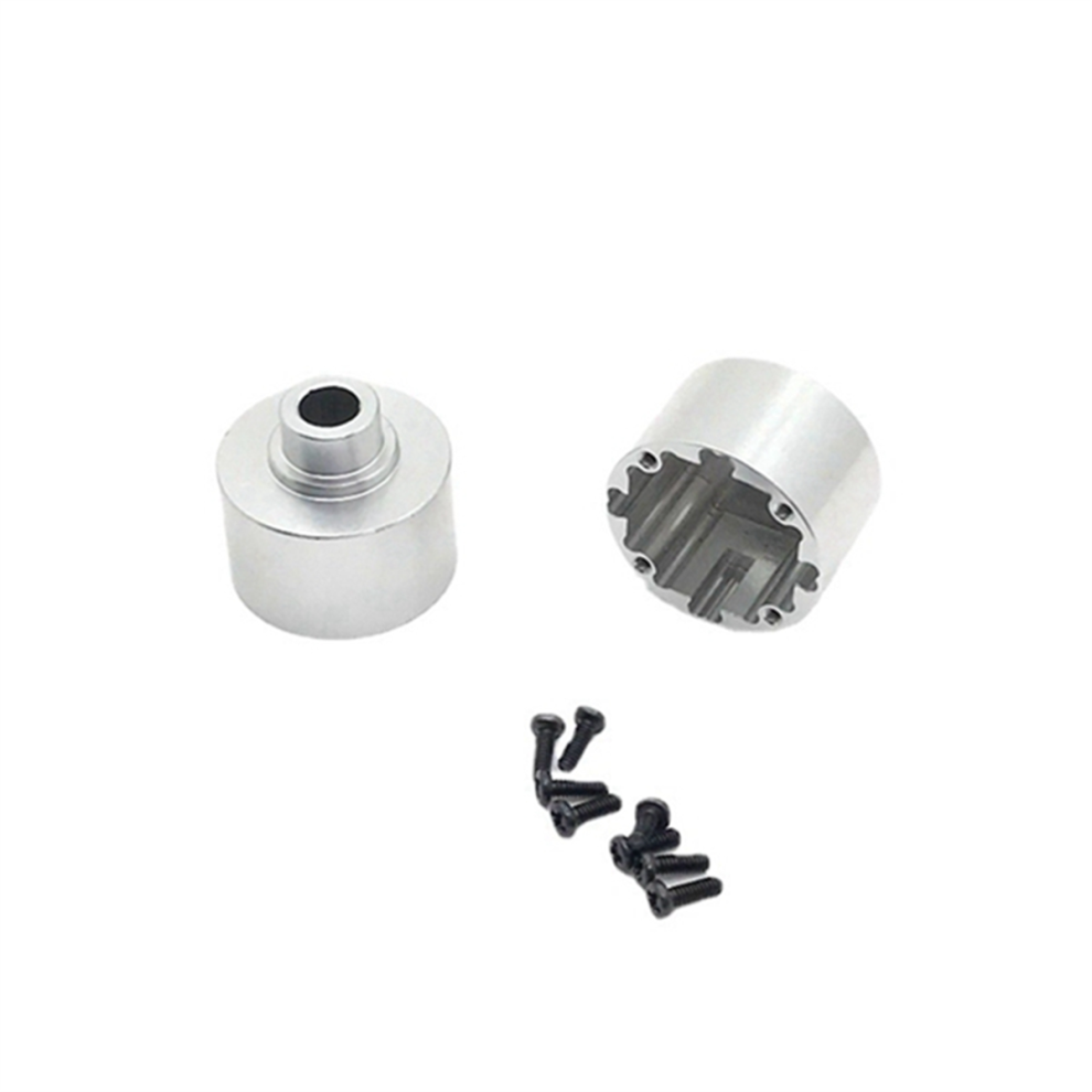 2 Pack Metal Differential Case For 104001 1/10 Rc Car Upgrade Parts Accessories Silver 4851815569574