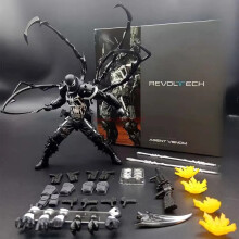 (με κουτί-Με κουτί)Νέα Venom Revoltech Amazing Yamaguchi Figures Agent Venom Anime Figure