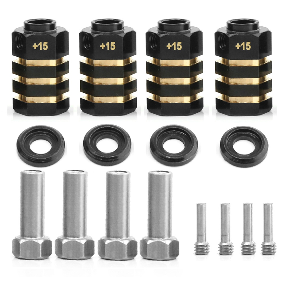 Rc Brass Spacers Wheel Hex Hub Extenders For Trx4 Trx6 Wheels Extension Drive Adapter(+15Mm Thickness) 4851815580203