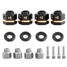 RC Brass Spacers Wheel Hex Hub Extenders for TRX4 TRX6 Wheels Extension Drive Adapter(+5mm Thickness)