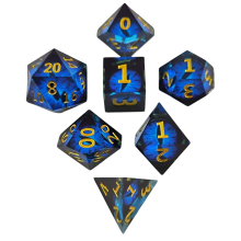 Resin Dragon Eye Dice Cthulhu Running Group Board Game DND Dungeon Blue