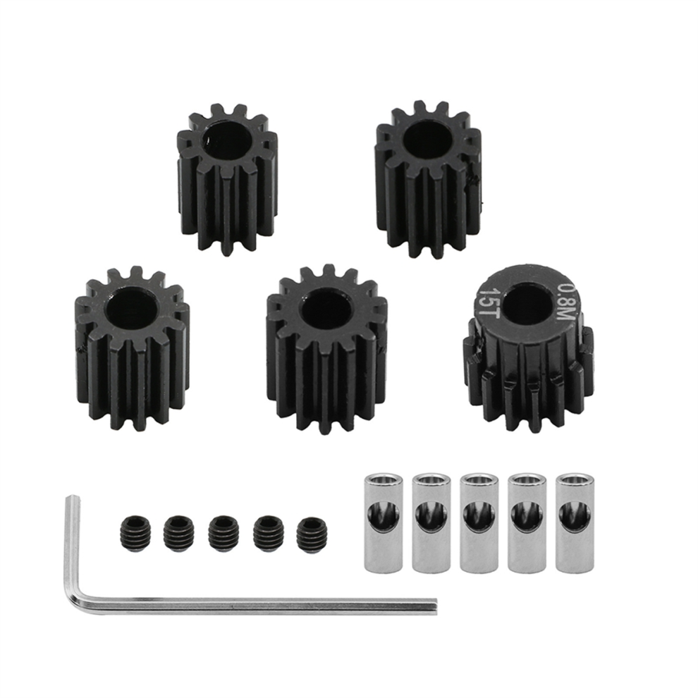 Photos - Parts for Drones & RC models Jojomino 0.8M Motor Gear Set for 1/10 RC Rigs Crawler Axial Capra F9 SCX10 III AR45P Axle Upgrade Parts 11T+12T+13T+14T+15T 