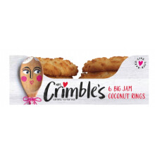 Mrs Crimble's 6 Big Jam Coconut Rings 240G
