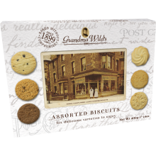 Grandma Wild's Assorted Biscuits Post Card Pack 400G