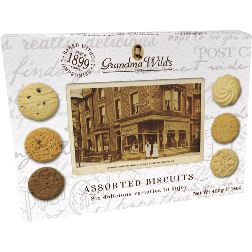 Grandma Wild's Assorted Biscuits Post Card Pack 400G