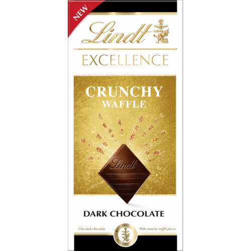 Lindt Lindt Excellence Dark Crunchy Waffle Bar 100G
