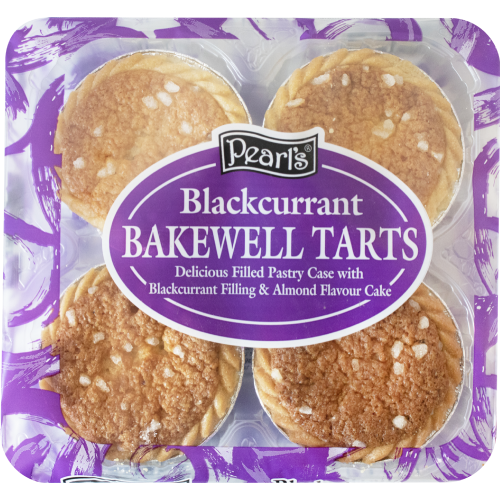 Pearl's Blackcurrant Bakewell Tarts 4's