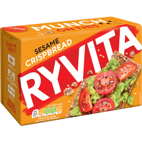 Ryvita Sesame Crispbread 250G