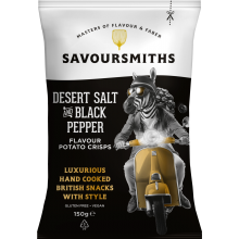 Savoursmiths Desert Salt & Black Pepper Potato Crisps 150G