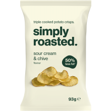 Simply Roasted Sour Cream & Chive Crisps 93G
