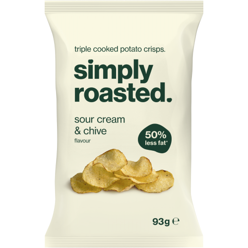 Simply Roasted Sour Cream & Chive Crisps 93G