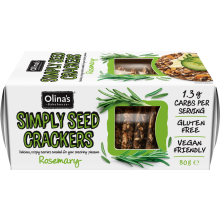 Olina's Bakehouse Gluten Free Simply Seed Crackers - Rosemary 80G