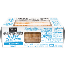 Olina's Bakehouse Gluten Free Wafer Crackers - Natural 100G