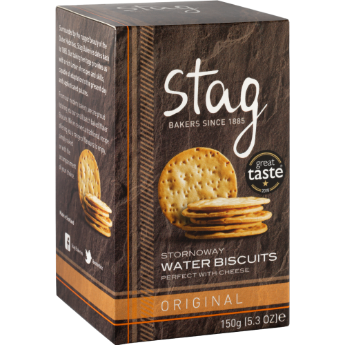 Stag Stornoway Water Biscuits - Original 150G