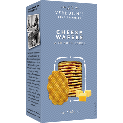 Verduijn's Cheese Wafers With Aged Gouda 75G