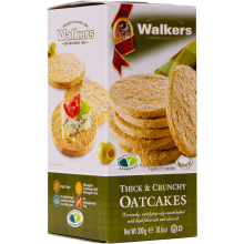 Walker's Thick & Crunchy Oatcakes 300G