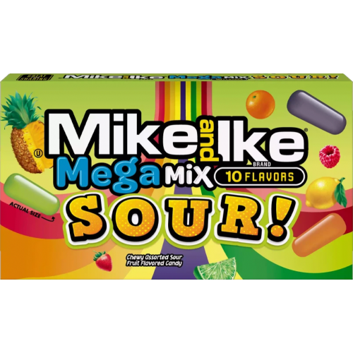 Mike And Ike Mega Mix Sour 120G