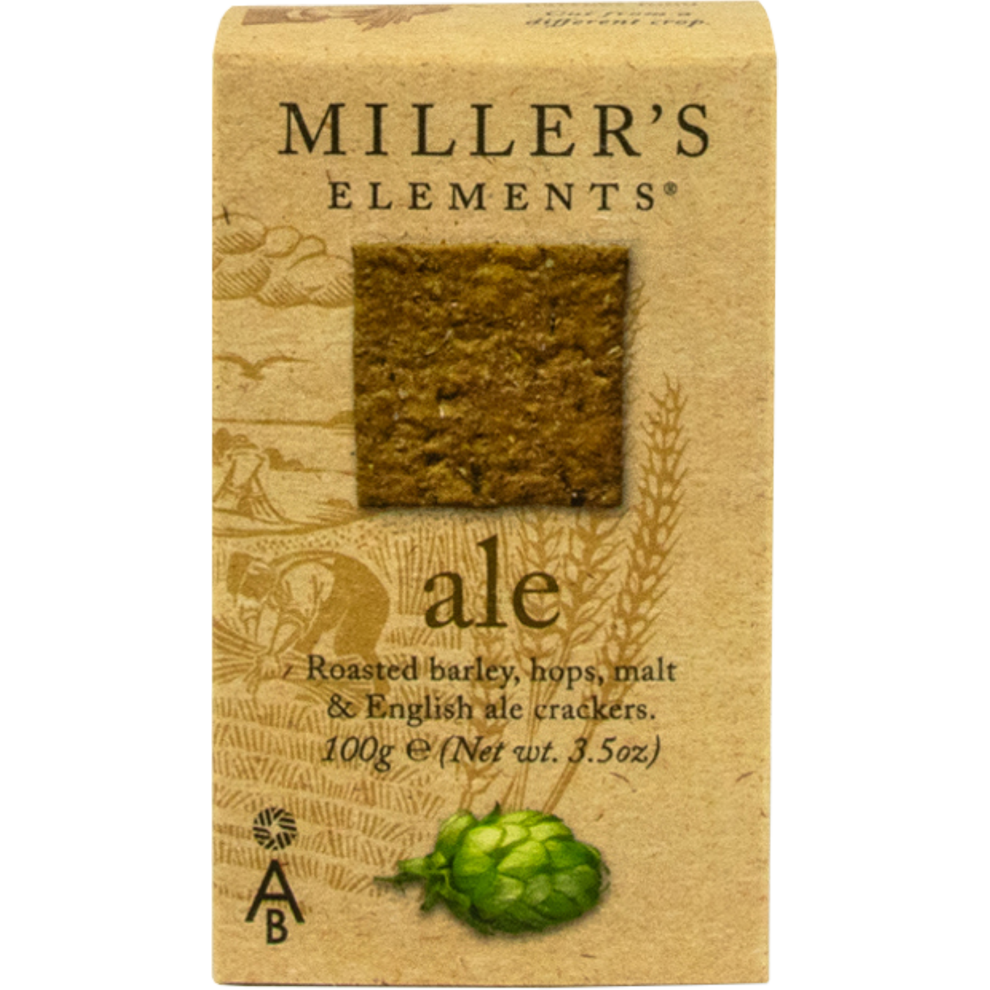 Border Artisan Biscuits Miller's Elements Ale Crackers 100G
