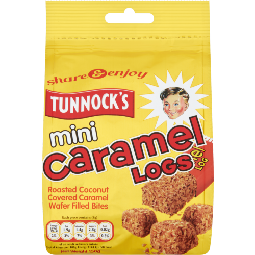 Tunnock's Mini Caramel Logs - Pouch 150G