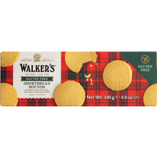 Walker's Gluten Free Shortbread Rounds 140G