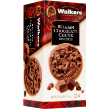 Walker's Belgian Chocolate Chunk Biscuits 150G