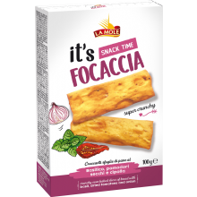 La Mole Focaccia - Basil, Dried Tomatoes & Onion 100G