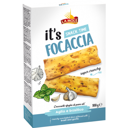 La Mole Focaccia - Garlic & Basil 100G