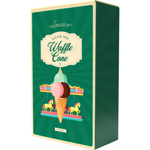 Carousel Carousel 10 Gluten Free Waffle Cones