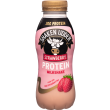 Shaken Udder Strawberry Protein Milkshake - Bottle 330Ml