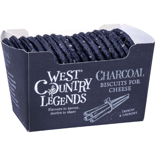 West Country Legends Charcoal Biscuits For Cheese 100G