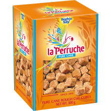 La Perruche Pure Cane Rough Cut Sugar Cubes - Brown 500G
