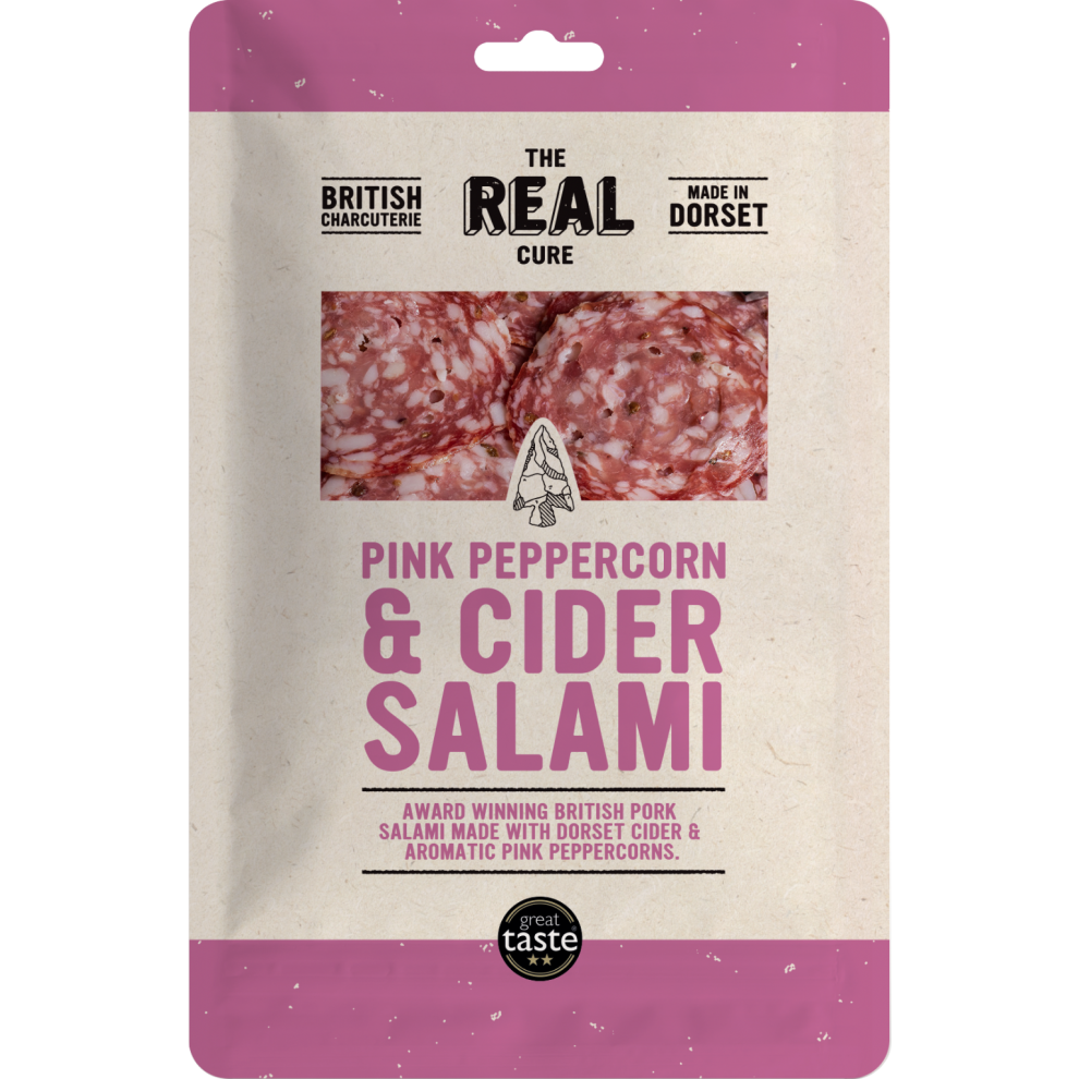 Real Techniques The Real Cure Pink Peppercorn & Cider Salami - Sliced 55G